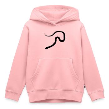 schlange silhouette - Kinder Premium Organic Hoodie - Rosa - Vorne - AI Model Kid Female (0cm)