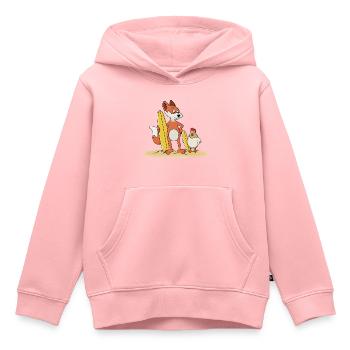 KOT UND GOUPI - Kinder Premium Organic Hoodie - Rosa - Vorne - AI Model Kid Female (0cm)