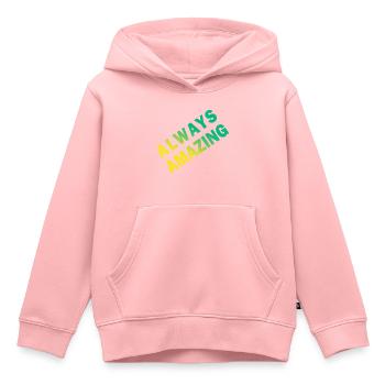 always amazing - Kinder Premium Organic Hoodie - Rosa - Vorne - AI Model Kid Female (0cm)