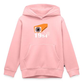 1984 - Sie schauen zu - Kinder Premium Organic Hoodie - Rosa - Vorne - AI Model Kid Female (0cm)