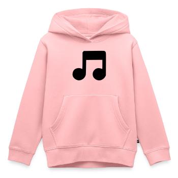 Musical note - Kids Premium Organic Hoodie - rose - Front - AI Model Kid Female (0cm)