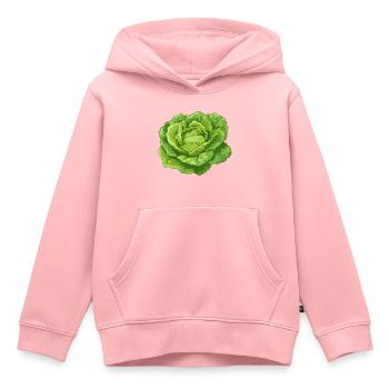 Salat - Kinder Premium Organic Hoodie - Rosa - Vorne - AI Model Kid Female (0cm)