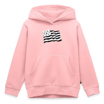 Bretonische Flagge - Kinder Premium Organic Hoodie - Rosa - Vorne - AI Model Kid Female (0cm)