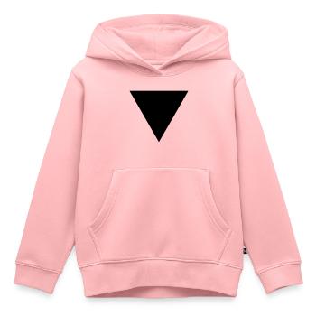 triangle - Sweat Premium à capuche enfant bio - rose - Devant - AI Model Kid Female (0cm)