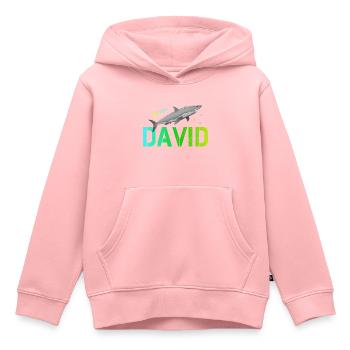 David - Kinder Premium Organic Hoodie - Rosa - Vorne - AI Model Kid Female (0cm)