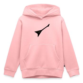 e-gitarre - Kinder Premium Organic Hoodie - Rosa - Vorne - AI Model Kid Female (0cm)
