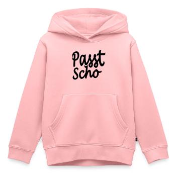 passt scho - Kinder Premium Organic Hoodie - Rosa - Vorne - AI Model Kid Female (0cm)