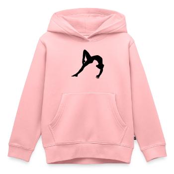 Turnerin, Bodenturnen, Kunstturnen - Kinder Premium Organic Hoodie - Rosa - Vorne - AI Model Kid Female (0cm)