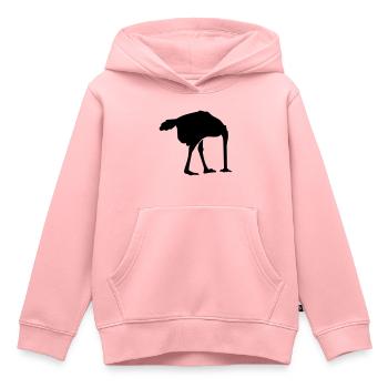 Strauß - Kinder Premium Organic Hoodie - Rosa - Vorne - AI Model Kid Female (0cm)