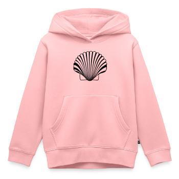 Jakobsmuschel Jakobsmuschelschale der Compostela-W - Kinder Premium Organic Hoodie - Rosa - Vorne - AI Model Kid Female (0cm)
