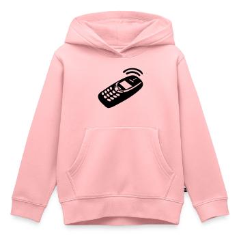 Mobile Phone - Kids Premium Organic Hoodie - rose - Front - AI Model Kid Female (0cm)