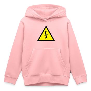 strom - Kinder Premium Organic Hoodie - Rosa - Vorne - AI Model Kid Female (0cm)