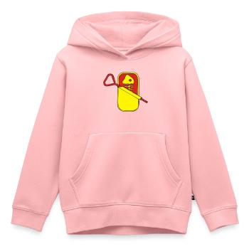 boîte de sardine - Sweat Premium à capuche enfant bio - rose - Devant - AI Model Kid Female (0cm)