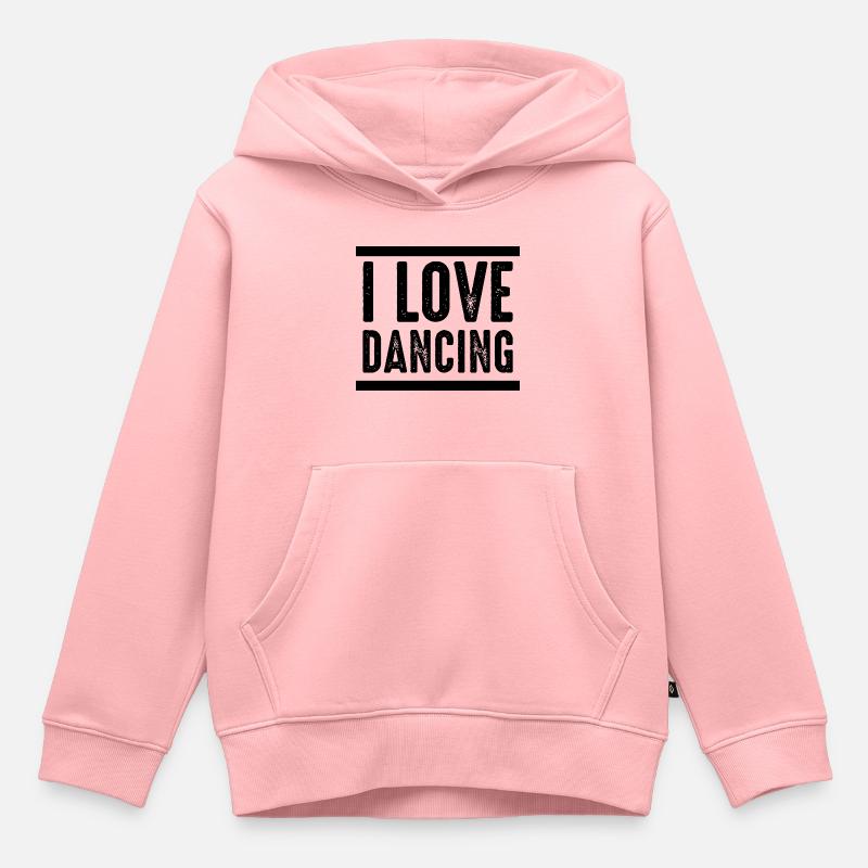 Danse Musique de danse - Sweat Premium à capuche enfant bio - rose