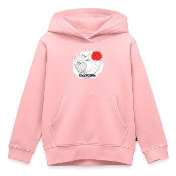 Cœur Intérieur, Cœur Intérieur, Amour - Sweat Premium à capuche enfant bio - rose - Devant - AI Model Kid Female (0cm)