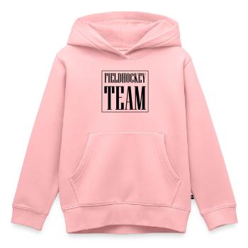 Field Hockey Team - Kids Premium Organic Hoodie - rose - Front - AI Model Kid Female (0cm)