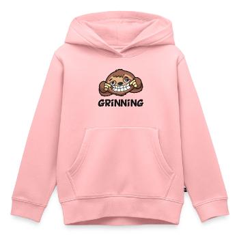 Grinning Funny Graphic - Kids Premium Organic Hoodie - rose - Front - AI Model Kid Female (0cm)