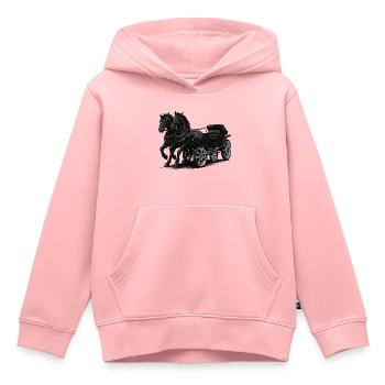 Carriage with modern chrome rims - Kids Premium Organic Hoodie - rose - Front - AI Model Kid Female (0cm)