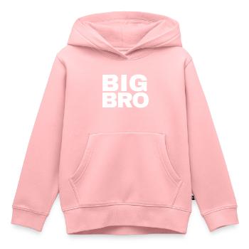 big bro - Kids Premium Organic Hoodie - rose - Front - AI Model Kid Female (0cm)