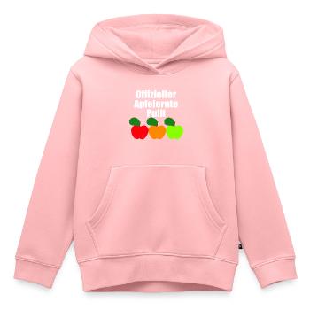 offizieller Apfelernte Pulli - Kinder Premium Organic Hoodie - Rosa - Vorne - AI Model Kid Female (0cm)