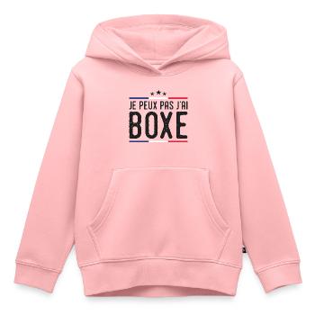 Boxen Ich kann nicht Boxen Boxen Frankreich - Kinder Premium Organic Hoodie - Rosa - Vorne - AI Model Kid Female (0cm)