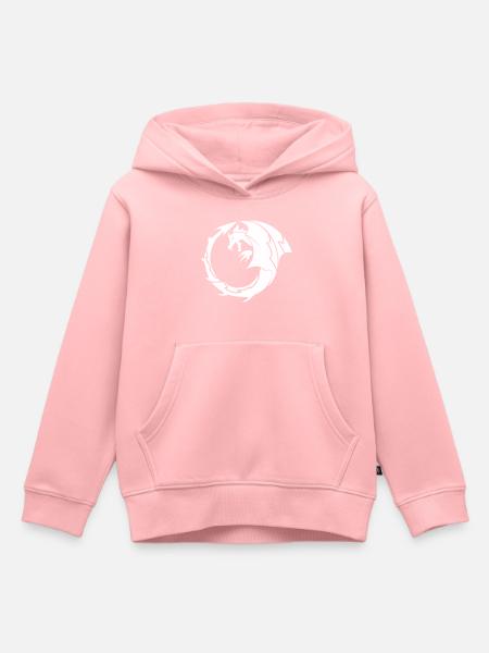 dragon - Kinder Premium Organic Hoodie - Rosa