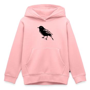 Spatz - Kinder Premium Organic Hoodie - Rosa - Vorne - AI Model Kid Female (0cm)