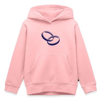 wedding ring - Kids Premium Organic Hoodie - rose - Front - AI Model Kid Female (0cm)