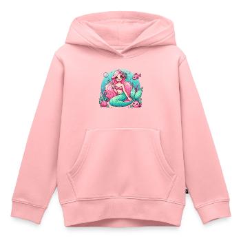Fairytale Mermaid Cartoon Pastel T-Shirt - Kids Premium Organic Hoodie - rose - Front - AI Model Kid Female (0cm)