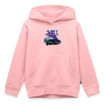 Knight Rider KITT Puple Hintergrund - Kinder Premium Organic Hoodie - Rosa - Vorne - AI Model Kid Female (0cm)