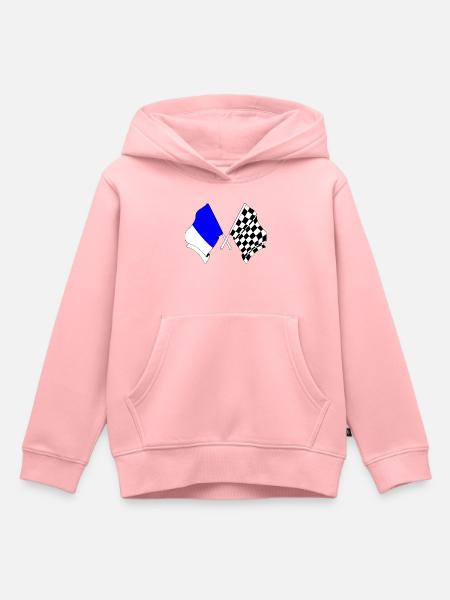 Spa-Rennflaggen - Kinder Premium Organic Hoodie - Rosa