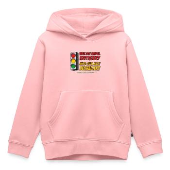 Qui critique le feu tricolore - Sweat Premium à capuche enfant bio - rose - Devant - AI Model Kid Female (0cm)