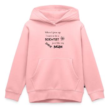 Scientist just like my mum - Kinder Premium Organic Hoodie - Rosa - Vorne - AI Model Kid Female (0cm)