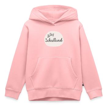 Schulkind ABC - Kinder Premium Organic Hoodie - Rosa - Vorne - AI Model Kid Female (0cm)