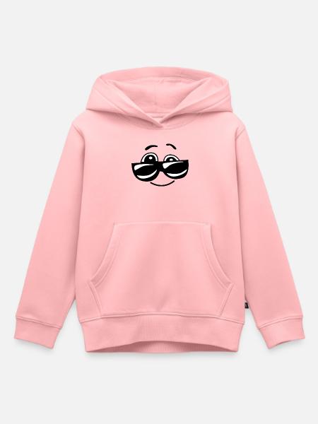 Cool Sonnenbrille Comic Lustig - Kinder Premium Organic Hoodie - Rosa