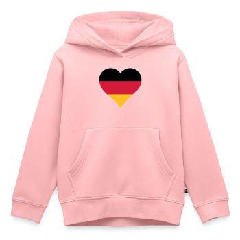 Deutschlandflagge Herform - Kinder Premium Organic Hoodie - Rosa - Vorne - AI Model Kid Female (0cm)