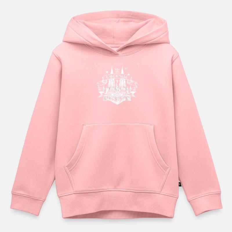 Mon cologne - Sweat Premium à capuche enfant bio - rose