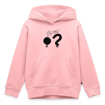 stop, why - Kids Premium Organic Hoodie - rose - Front - AI Model Kid Female (0cm)