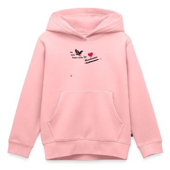 Mannheimer - Kinder Premium Organic Hoodie - Rosa - Vorne - AI Model Kid Female (0cm)