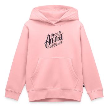 Anna Name Floral - Kids Premium Organic Hoodie - rose - Front - AI Model Kid Female (0cm)