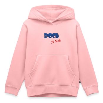 Rock n Roll - Kinder Premium Organic Hoodie - Rosa - Vorne - AI Model Kid Female (0cm)