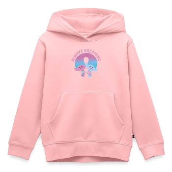 Trolls Always Dreaming Mit Zwei Trolls - Kinder Premium Organic Hoodie - Rosa - Vorne - AI Model Kid Female (0cm)