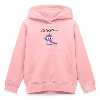 Sweet Unicorn - Kinder Premium Organic Hoodie - Rosa - Vorne - AI Model Kid Female (0cm)