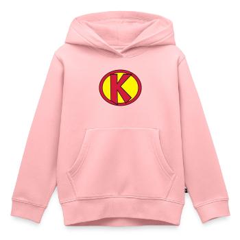 Super, Superheld, Superheldin, Hero, K - Kinder Premium Organic Hoodie - Rosa - Vorne - AI Model Kid Female (0cm)