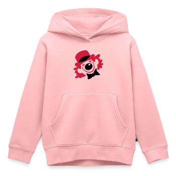 Ein Clown-Gesicht - Kinder Premium Organic Hoodie - Rosa - Vorne - AI Model Kid Female (0cm)