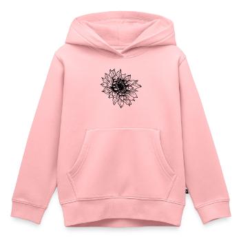 Sonnenblume - Kinder Premium Organic Hoodie - Rosa - Vorne - AI Model Kid Female (0cm)