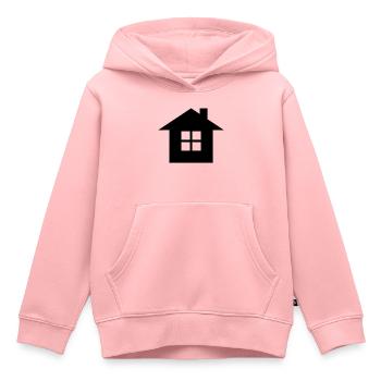 Home-Symbol - Kinder Premium Organic Hoodie - Rosa - Vorne - AI Model Kid Female (0cm)