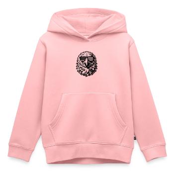 USA Adler mit Sonnenbrille - Kinder Premium Organic Hoodie - Rosa - Vorne - AI Model Kid Female (0cm)