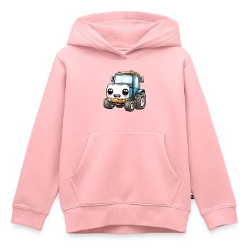 Kinder Traktor - Kinder Premium Organic Hoodie - Rosa - Vorne - AI Model Kid Female (0cm)
