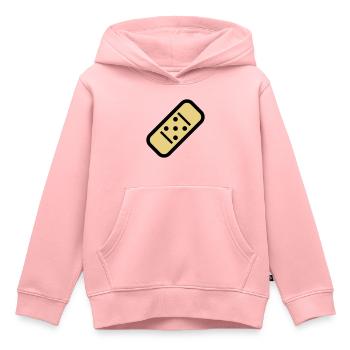 Comic Pflaster - Kinder Premium Organic Hoodie - Rosa - Vorne - AI Model Kid Female (0cm)